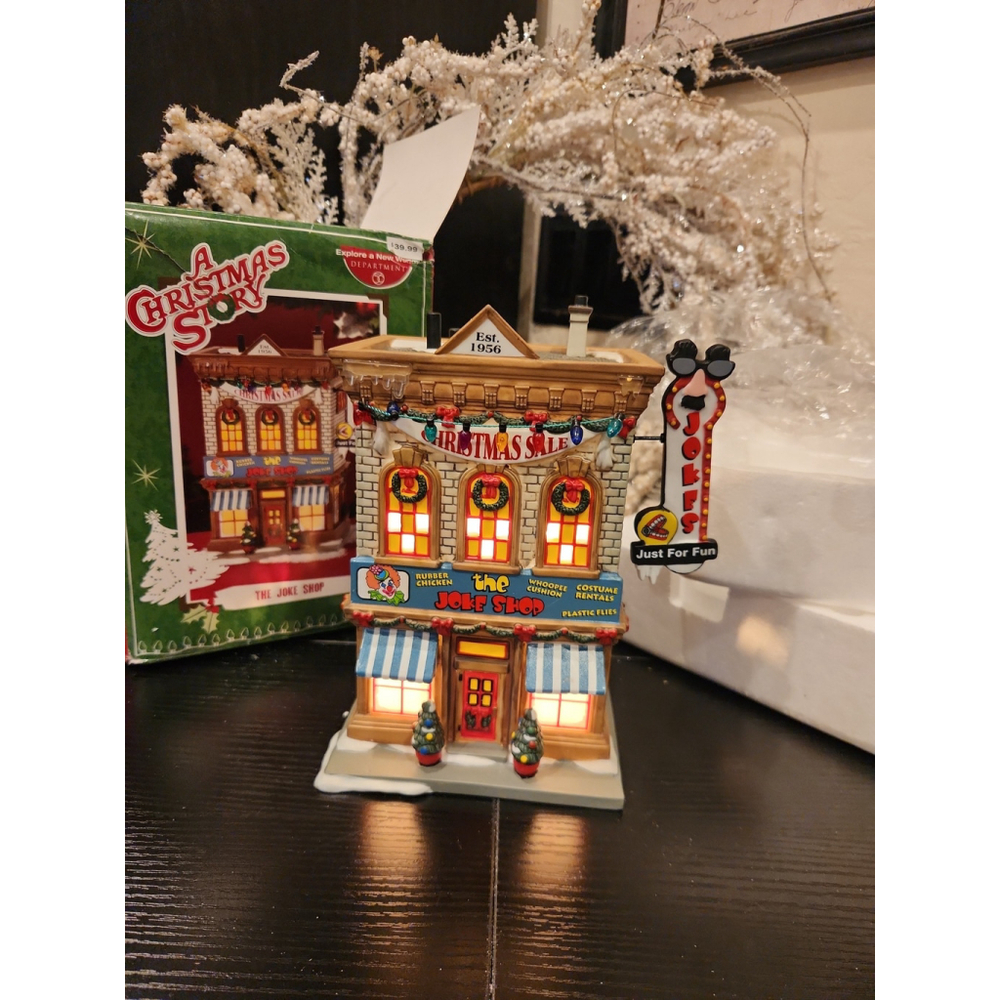 New! Dept. 56, A Christmas Story, The Joke Shop